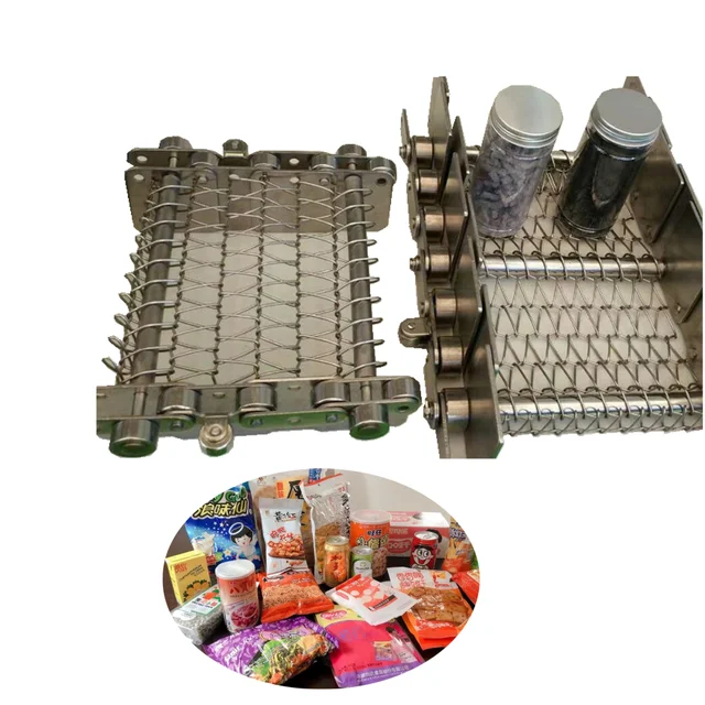 Stainless Steel Conveyor Belt Metal Chain Link Mesh Belt Spiral Balance Weave Wire Mesh Belt Screen for Food Industry Processing 3