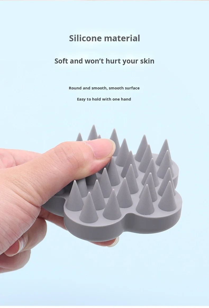 Silicone Pet Bath Brush for Dog Cleaning & Bathing for Cats and Animals Includes Massage and Grooming Features manufacture