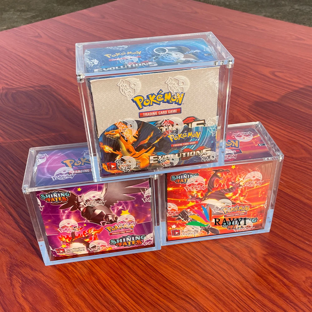 Ray Yi Pmma Pokemon Booster Box Trading Cards Case Clear Pokemon
