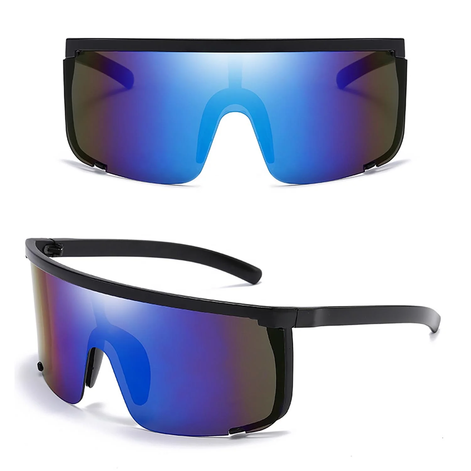 Custom Rainbow Lens UV400 Protection Driving Shades Fishing Glasses Iridescent Cycling Sunglasses