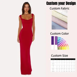 Hot Selling Sexy Backless Women's Dress Fashion Soild Slim Patchwork Party Long Dresses Women Lady Elegant