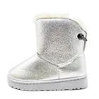 Boots Double Face New Arrival Shiny Rhinestone Snow Boots Double Face Women Sheepskin Snow Boots With Real Wool Lining