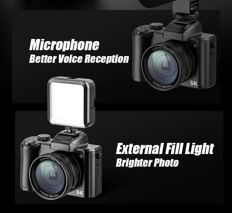 DC206X Digital Camera - Entry Level 5K Video Camcorder