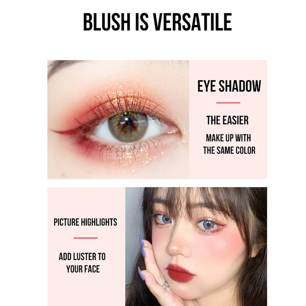 Крем-румяна от поставщика AKIACO, милая контурная Румяна без логотипа от производителя