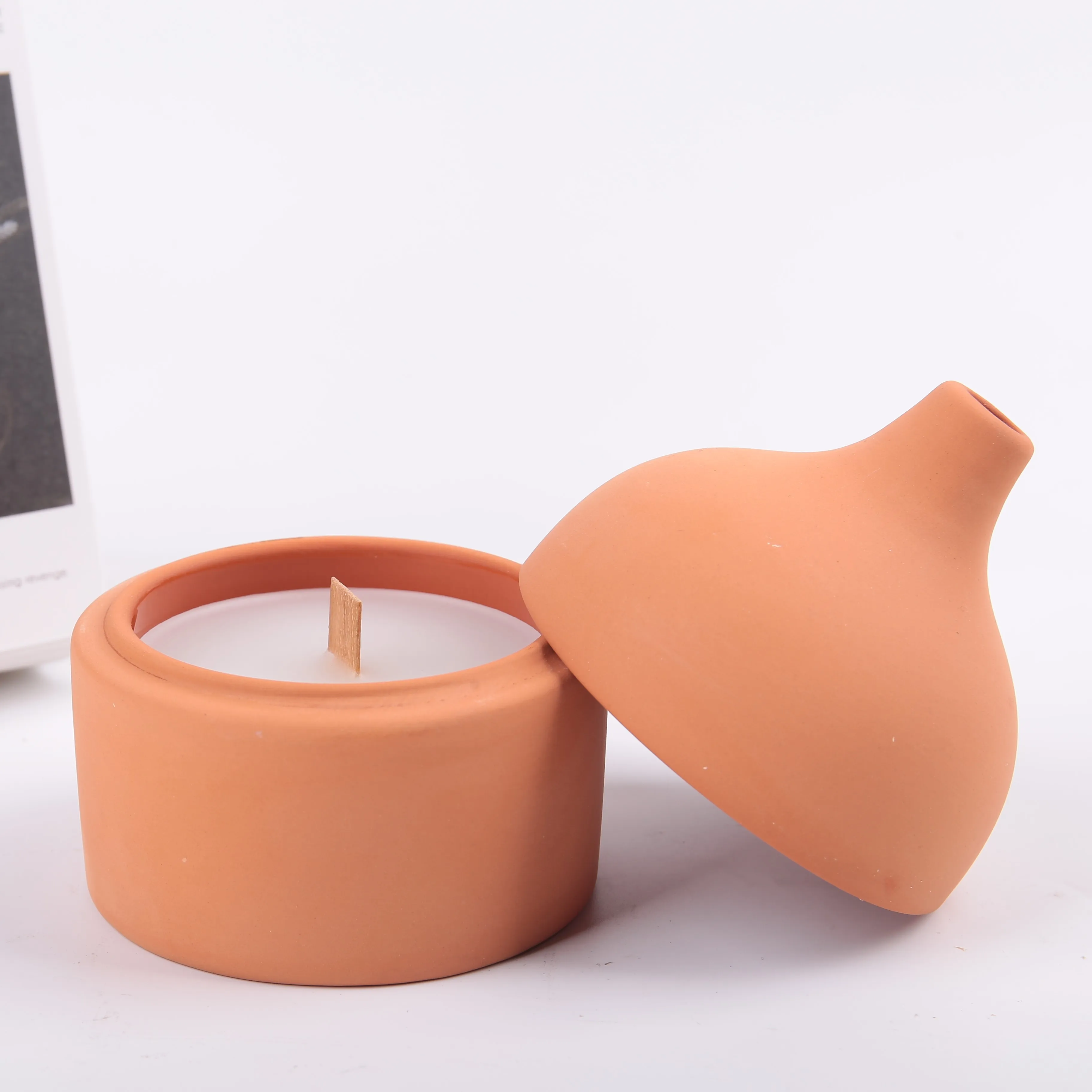 Yongsheng Nordic Terracotta Candle Vessel Home Restaurant Hotel Empty
