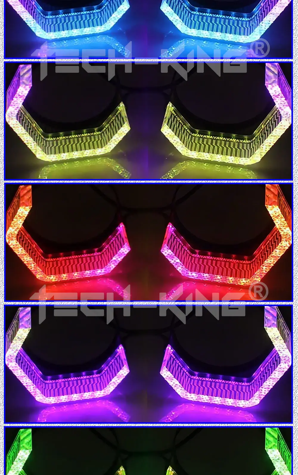 Hot Sale 3.0inch Angel Eye Car Bulbs WRGB Three-Colour Daytime Running Light Daily Running Light 12V Fit Headlight Modify