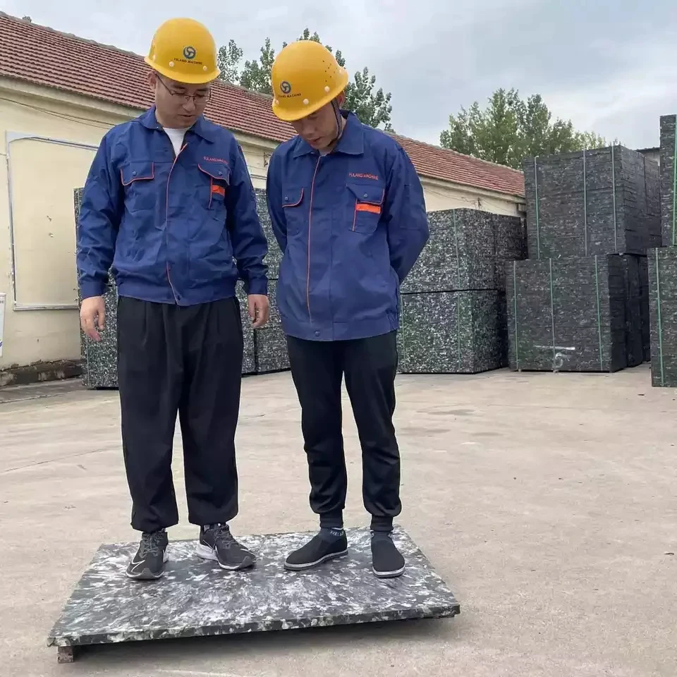 Plastic Recycled GMT Fiber Block Pallet for QT4-24 Brick Making Machine