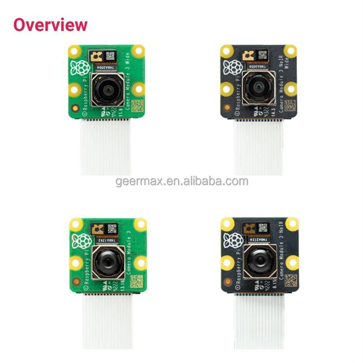 Geermax Raspberry Pi Camera Module 3 Wide Noir 12mp Autofocus Camera ...