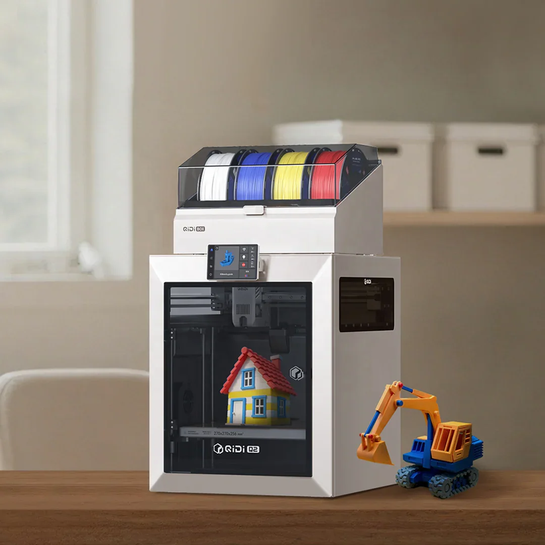 QIDI Q2 Combo Industrial FDM 3D Printer, 270mm Build, 600mm/s