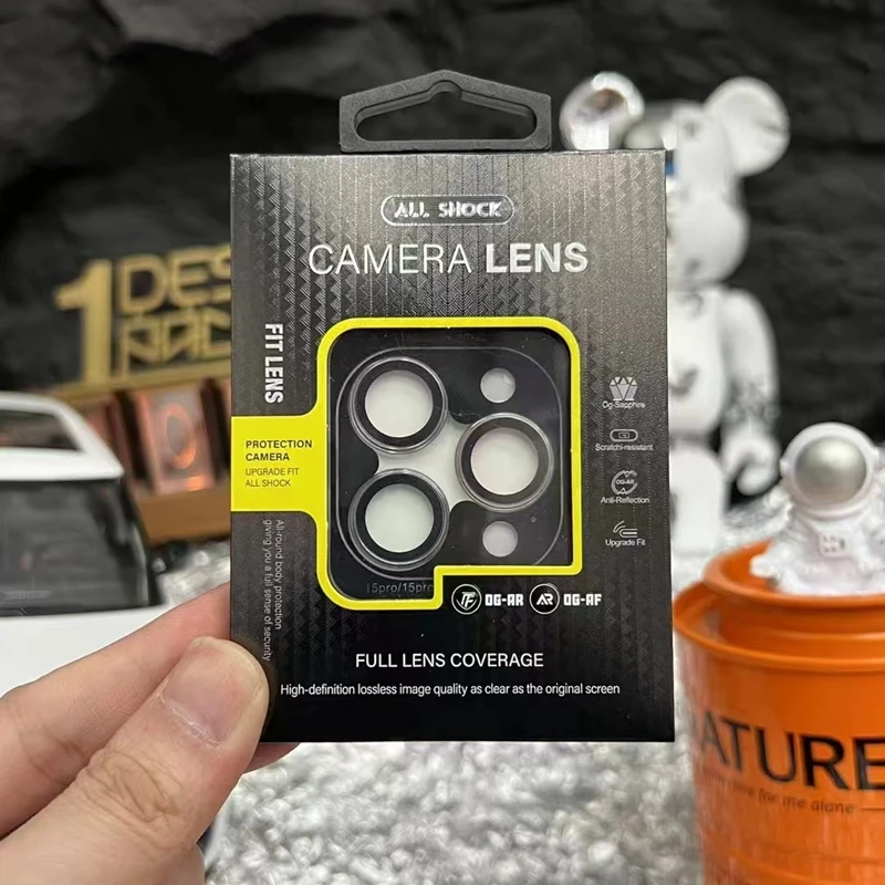 3PCS 3 Set Camera Protector Film Retail Package 3D 9H Camera Lens Protector Cover Camera Tempered Glass Packaging Box
