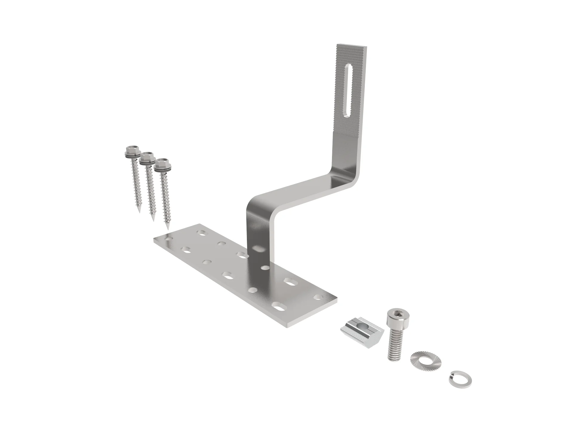 Наклон плоской крыши Солнечный монтажный зажим