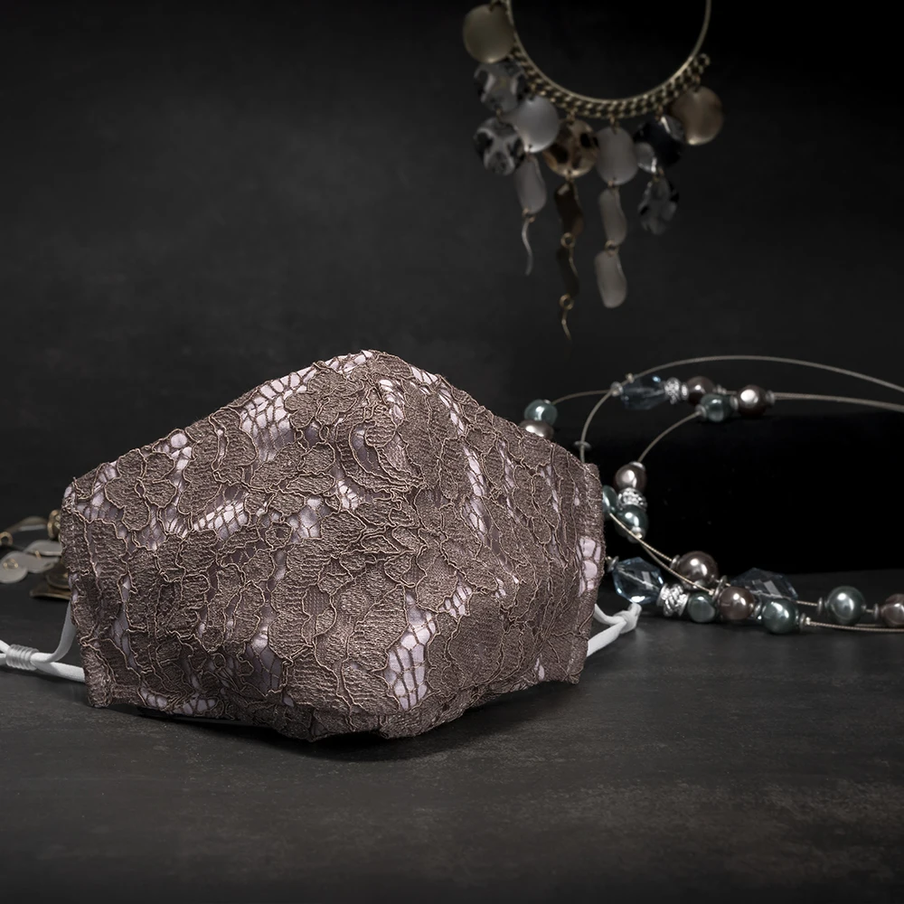 
 Моющиеся 3 слоя ткани небольшое минимальное кол-во в заказе Лидер продаж шоколада и кирпич отличаются элегантным и модным кружевом с кастомизированным рисунком для женщин леди  