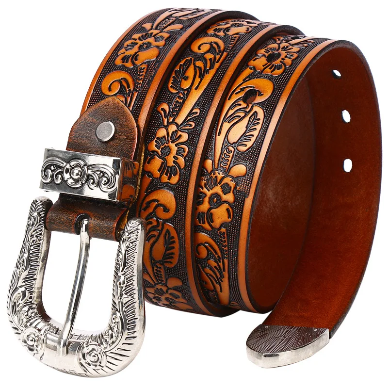 Unisex Fashion Luxury Western Buckle Embossed Craving Cowgirl