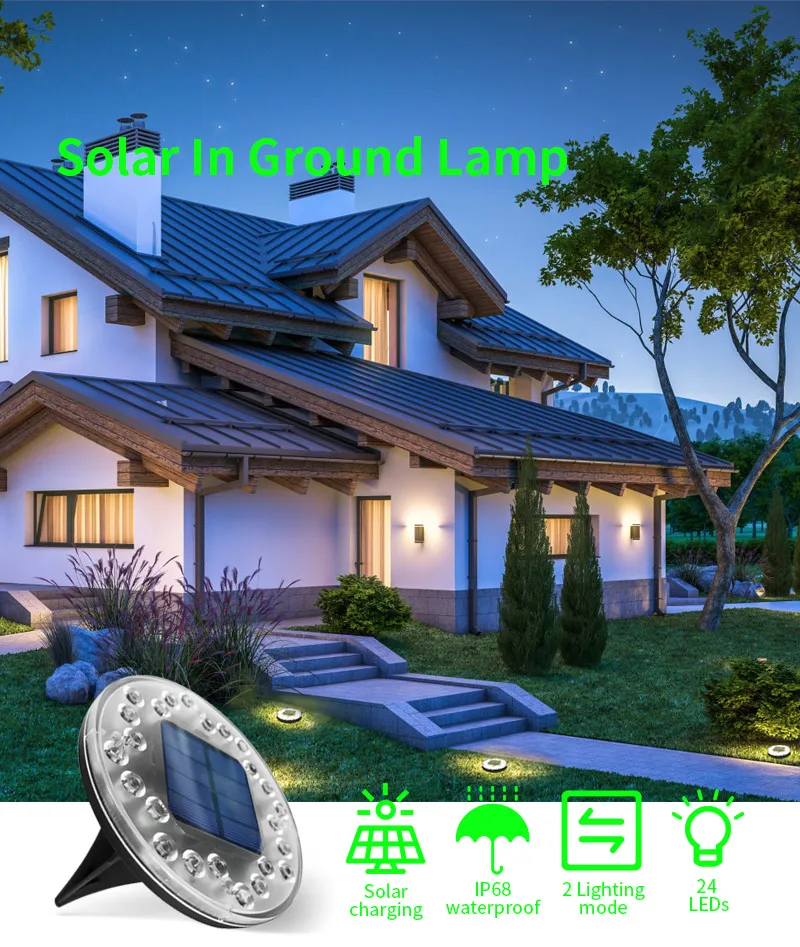 New Arrival Outdoor Solar Led Lights Waterproof Underground Garden