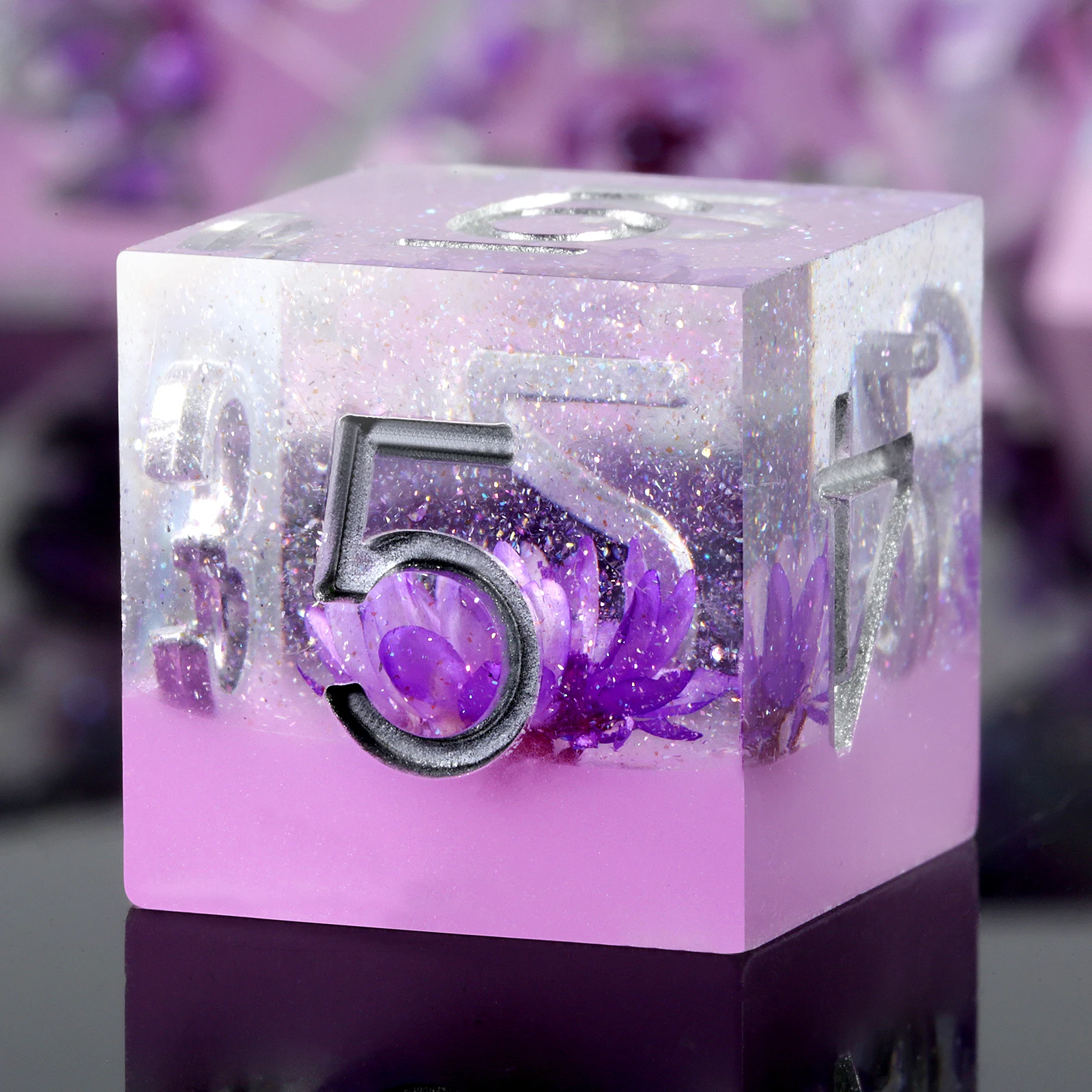 Custom Dnd Dice Set D20 Handmade Sharp Edge Dice 7 Piece Rpg Dice Game