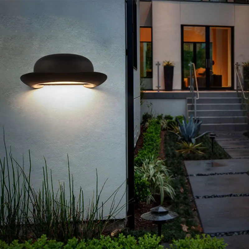 New Design Fashion Wall Light Black Finish 12W Wall Light LED for Outdoor