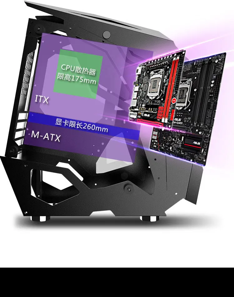 Leading brand Factory directly selling popular design computer case ATX case computer pc gaming 2022