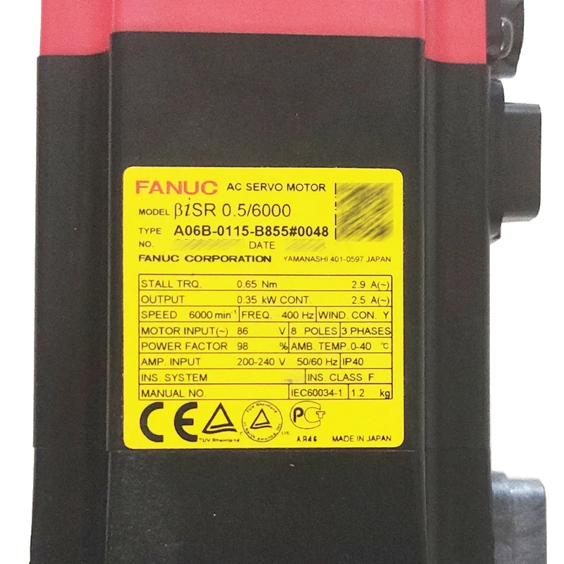 Fanuc A06B-0115-B855 #0048産業部品ACサーボモーター