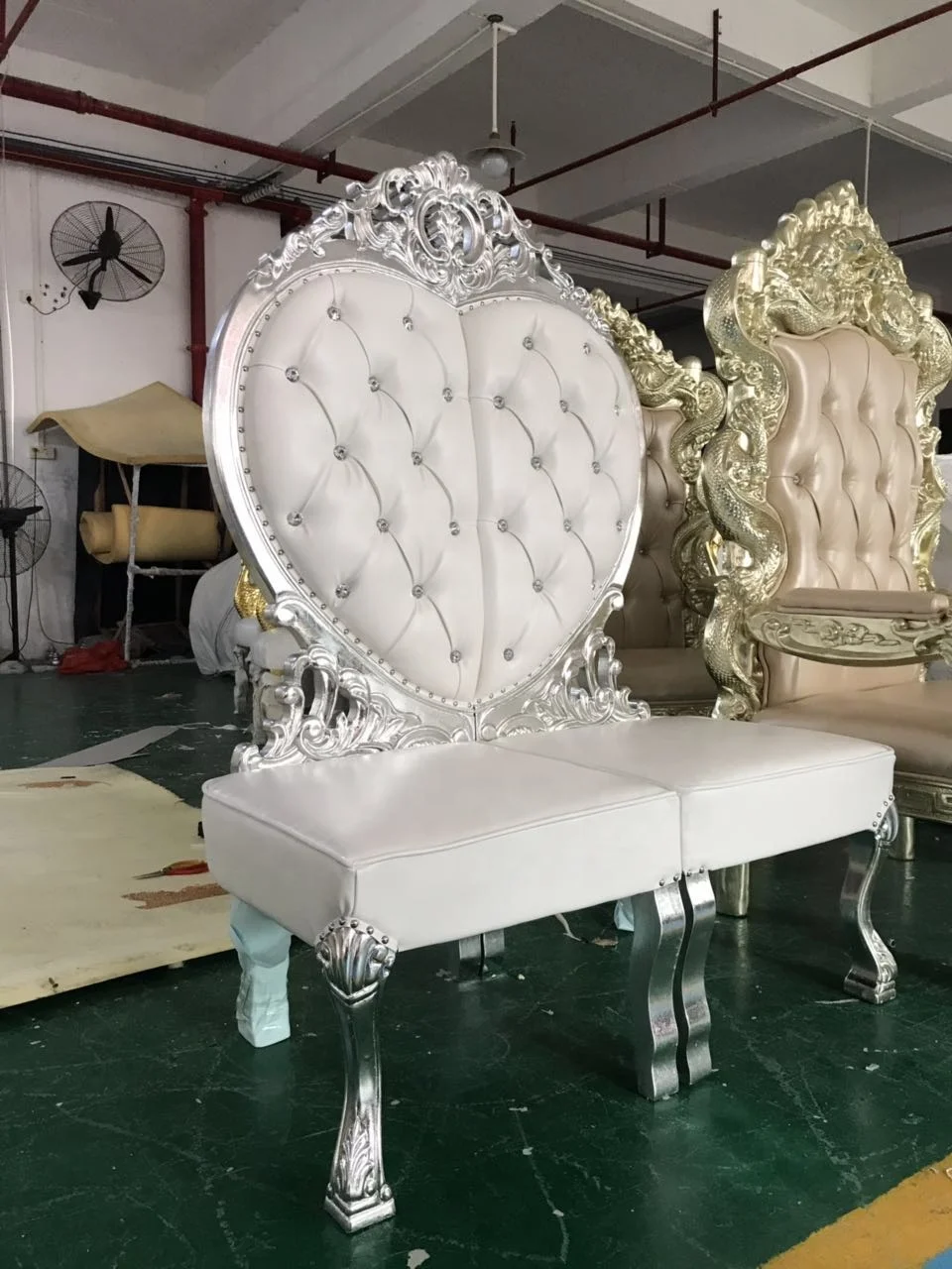 Luxury Royal Wedding Throne Sofa Chairs For Bride And Groom Used