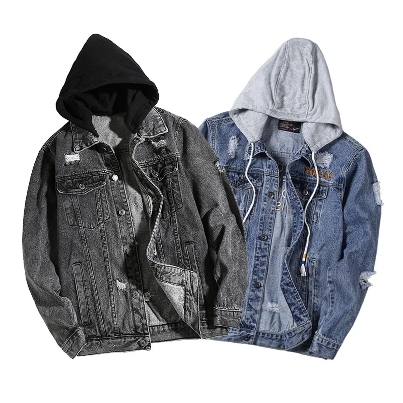 Nueva Moda Para Hombre Estilo De Jean Denim Chaqueta Sudadera Con Capucha  Chaqueta De Jean Con Capucha Para Los Hombres - Buy Jean Chaqueta Con  Capucha,Jean Chaqueta Denim,Para Jean Chaqueta Sudadera Con