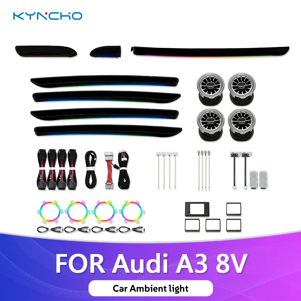Kyncho For Audi A3 8V LED Car Ambient Light Automotive Ambient Lighting Auto Interior Lighting