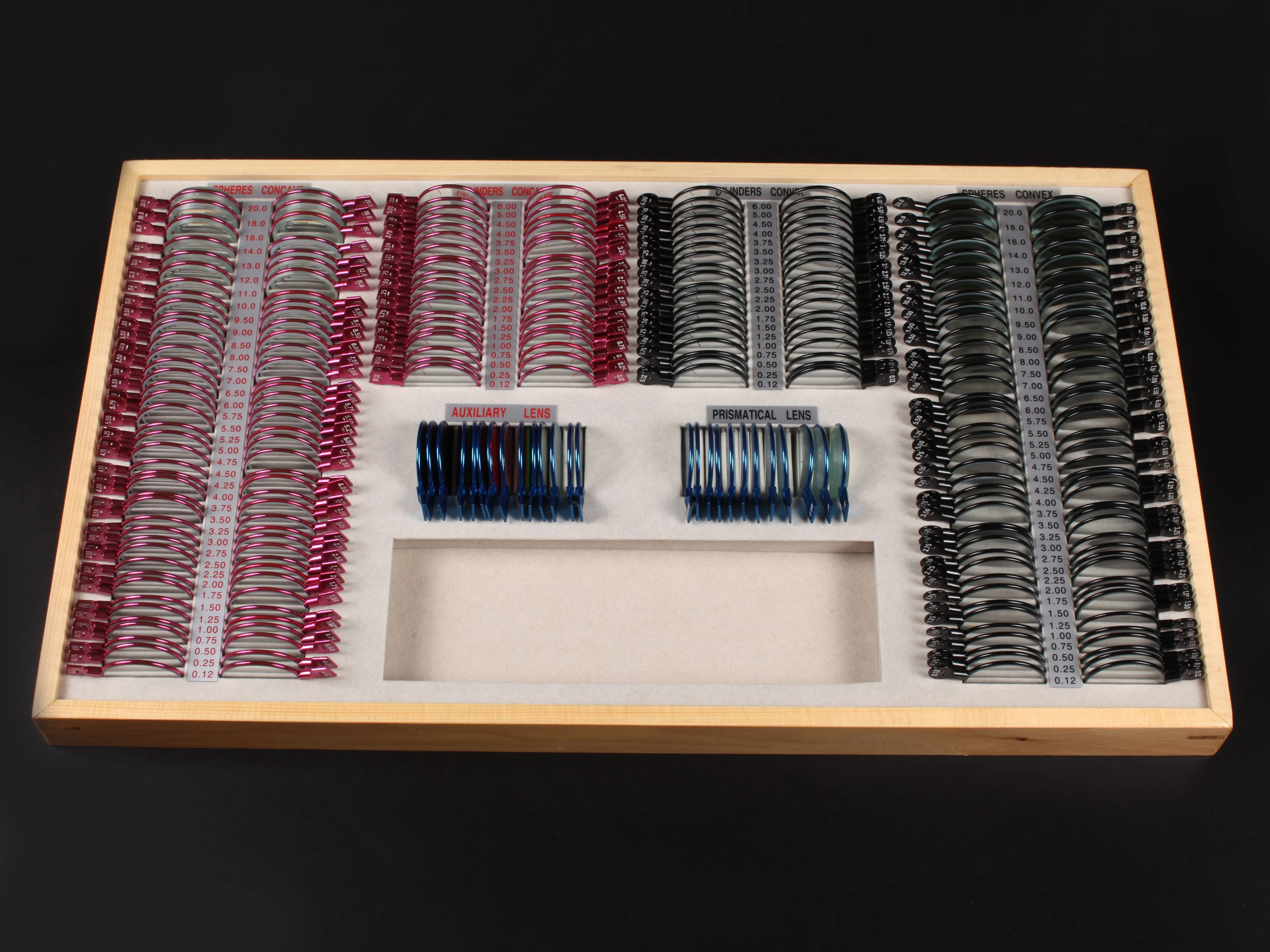 Ophthalmic Optical Trial Lens Set with Metal Rim or Plastic Rim 232 Pieces 266 Pieces BOLAN Brand CE ISO Certificate