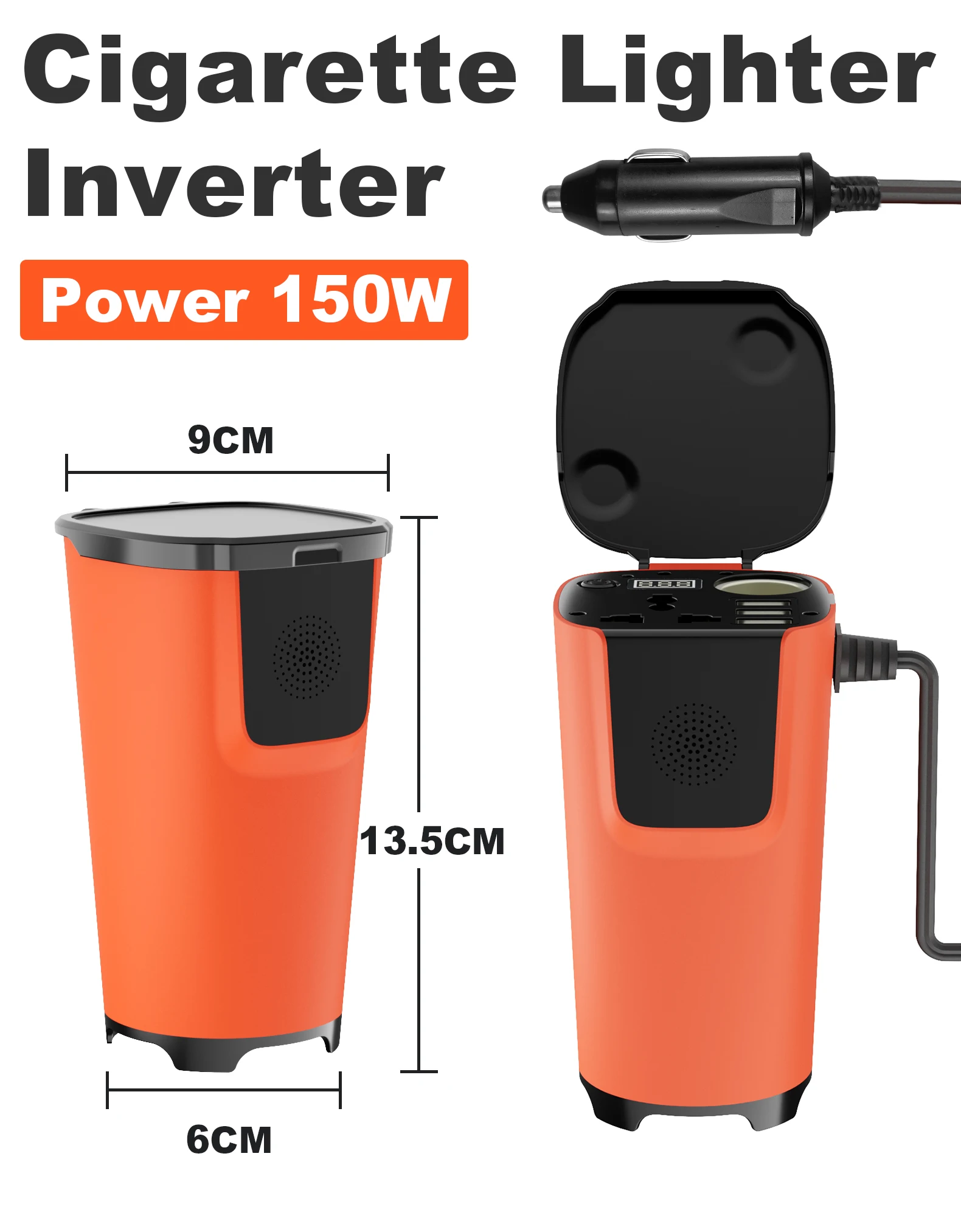 Wholesale Price 12v/24v To Ac 220v 150w Cigarette Lighter Car Plug