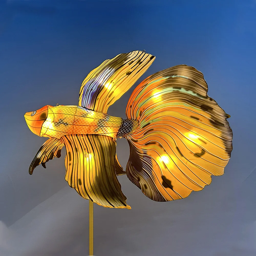 Beautiful Fish Shape for Mid-Autumn Festival Outdoor Animal Lanterns Chinese Lanterns for Sale