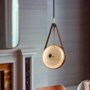 New Design Ball Modern Luxury Crystal Glass Hanging Lamps for Bedroom Dining Room Bedside Metal Led Chandelier Pendant Light