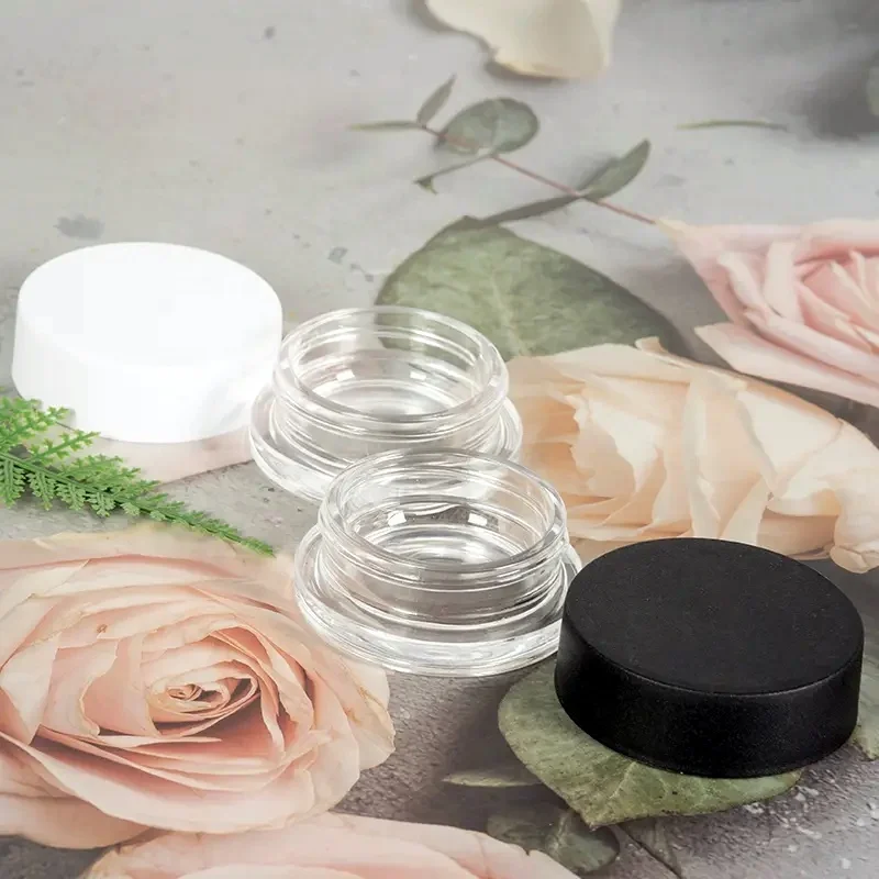 15ml Concentrate Bottle  Packaging Child Proof Resistant Glass Container Child Safe Black White Plastic Lid Customized Logo