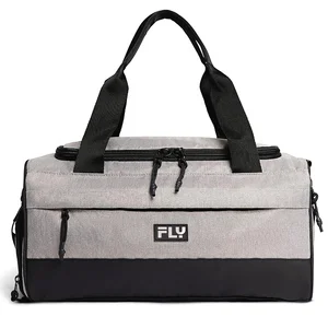 Custom Logo New Large Capacity Gym Travel Bag Shoe Compartment Oxford Material Fashion Style Waterproof Sports Duffle Bag Zipper