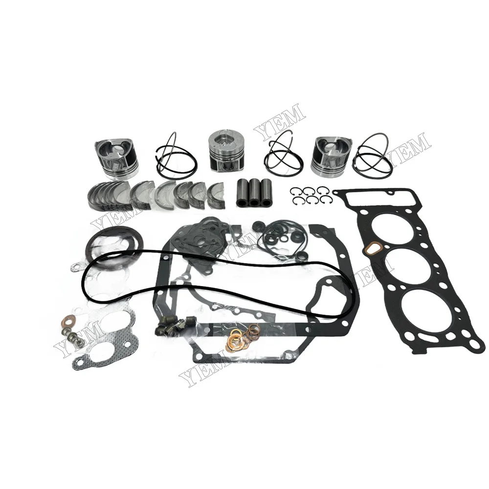For Isuzu 3KC1 Overhaul Re-ring Kit Repair Part Gasket Piston Set
