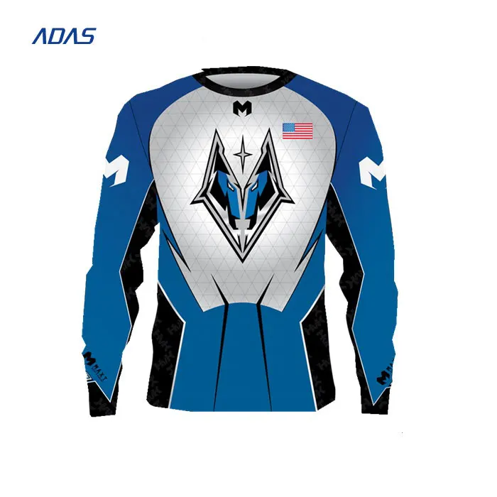 Black, White and Blue Jersey Design for Multiplayer Online Game