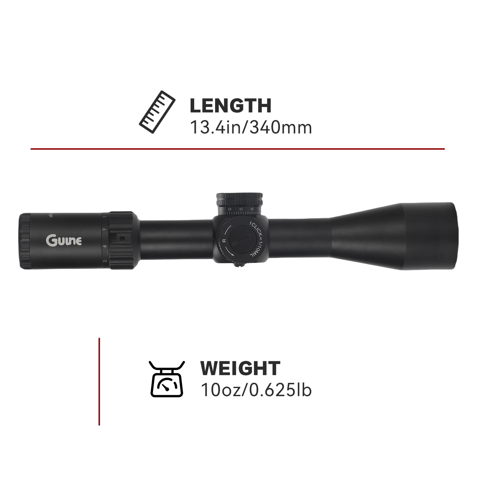 3-9x32AO-40AO Scope for Hunting Scope Objective Lens 34-44mm with Crosshair Reticle and Free Mount Bracket