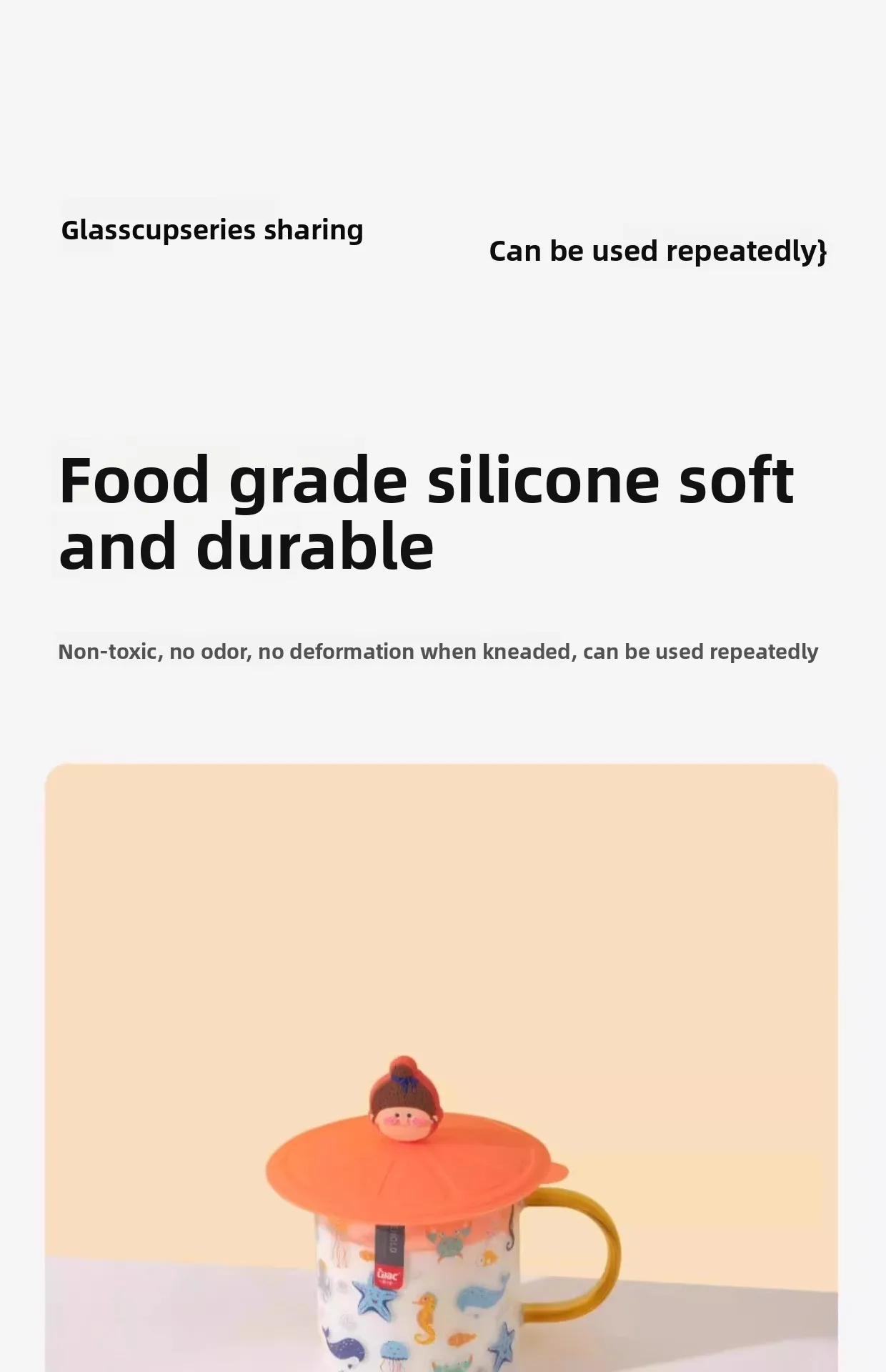 High Temperature Resistant Food Grade Silicone Universal Tea Cup Cover Dustproof and Water Resistant Mug Cover Accessories supplier