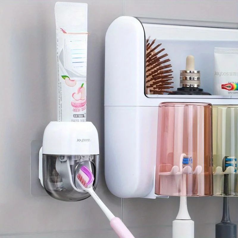 Automatic Toothpaste Dispenser Set with 8 Brush Slots