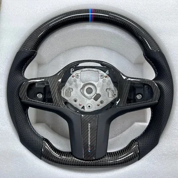 New Carbon Fiber Steering Wheel for BMW 3 4 2 5 6 7 Series and X Series Including M3 M5 M6 Thong Style