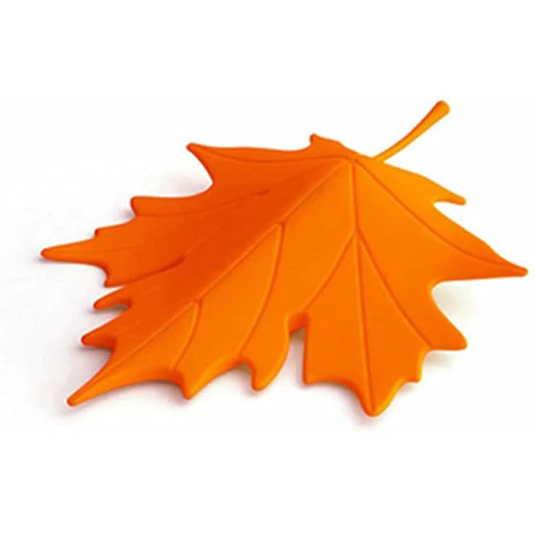 Autumn Maple Leaf Shaped Door Stopper decorative silicone door wedge