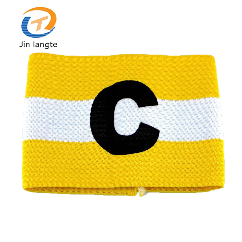 Оптовая продажа на заказ Красочные Дешевые Футбол Спорт Фитнес капитан нарукавник