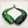 casque noir et vert avec cornes de diable-11cm-3m adhésif