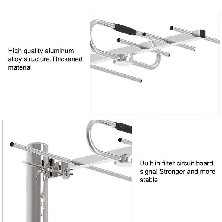 Free Channel External Antennas Vhf Uhf TV Aerial Hdtv Mini Antena Item HD-05BAF1 Amplified Outdoor Tv Antenna