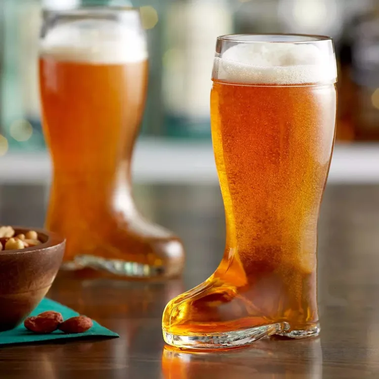 Wholesale Creative Giant Glass Beer Boot 35 Pint 2ltr Buy Glass Beer Bootbeer Glass 500ml