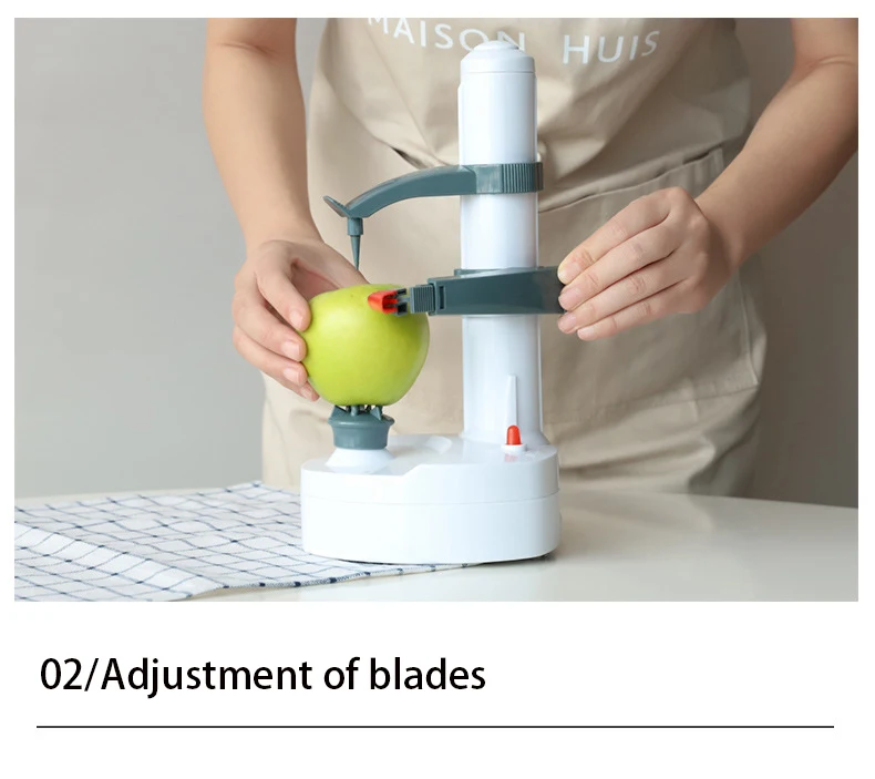Modern Design Newest Kitchen Gadgets, Multifunctional Electric Vegetable Fruit Peeler