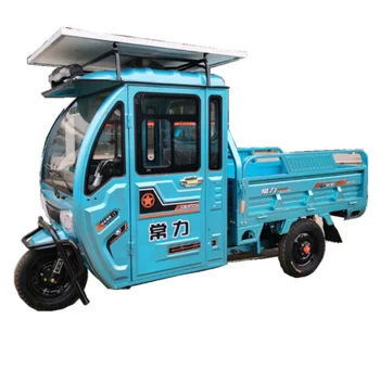 2020  the best-selling and cheap electric tricycle with fully enclosed single row cab