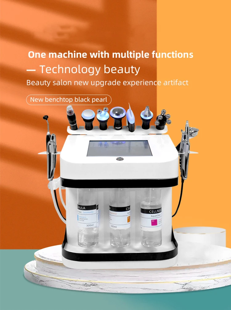 2024 New Arrival 10 In 1 Hydrodermabrasion Face Care Oxygen Injection Beauty Salon Microdermabrasion Bubble Facial Machine