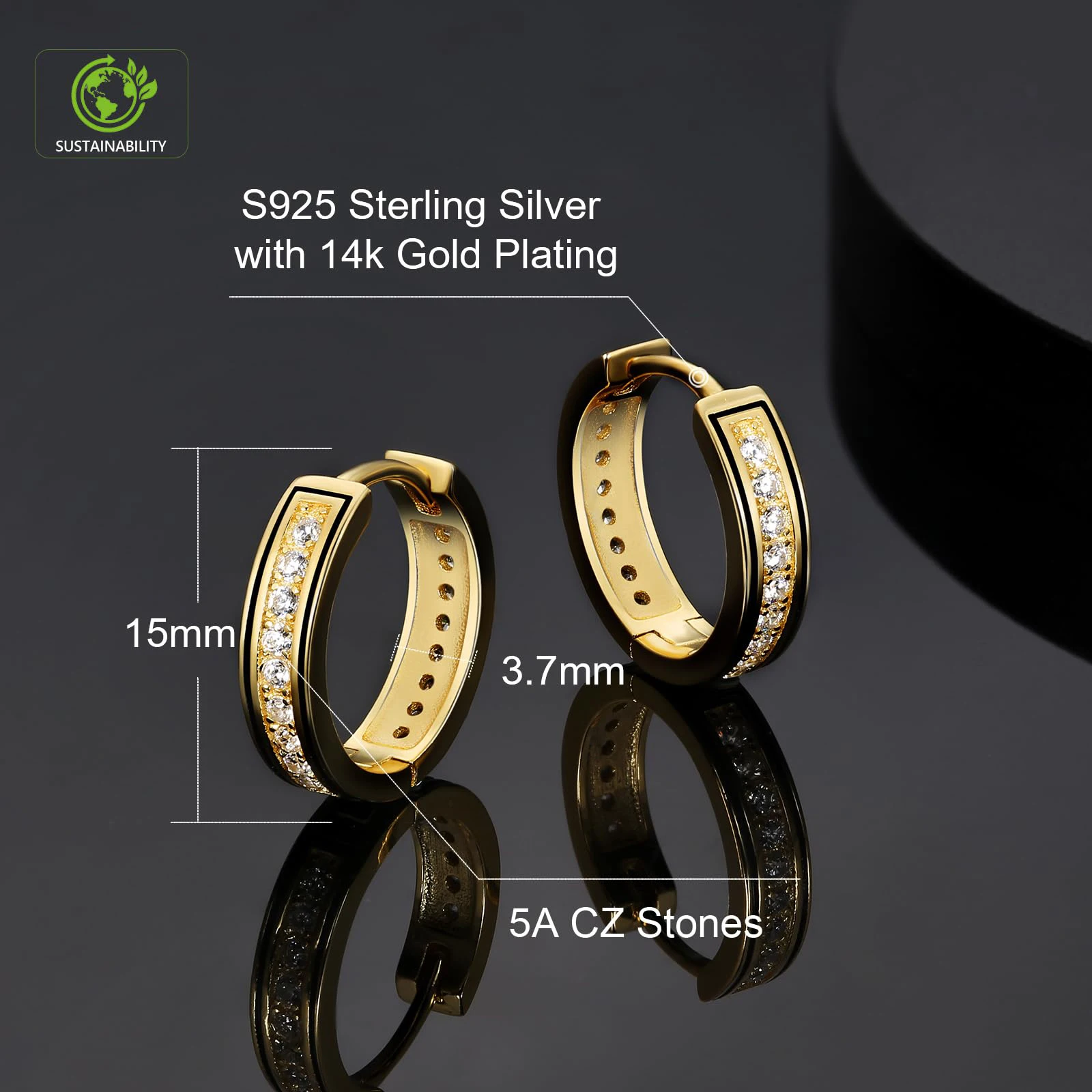 Nuovi orecchini a forma di cuore in argento sterling 925 con zirconi AAA di alta qualà per accessori di gioielleria raffinata da sposa da donna, regalo per feste  36