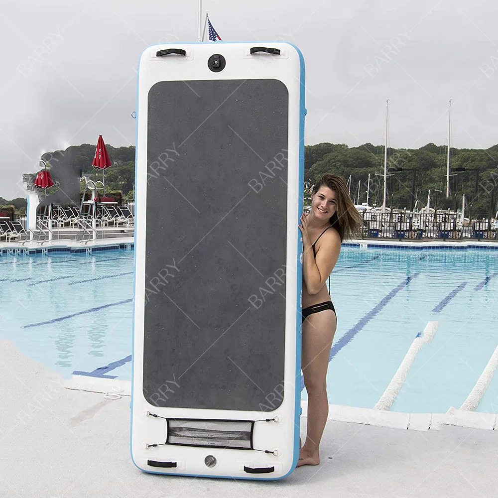 Durable Cheap Inflatable Floating Pool Yoga Board Fitness Mats DWF Inflatable Yoga Mat on Water
