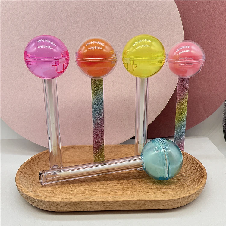 Lollipop Shape 2.5ml Cute Empty Plastic Lip Gloss Tubes Containers