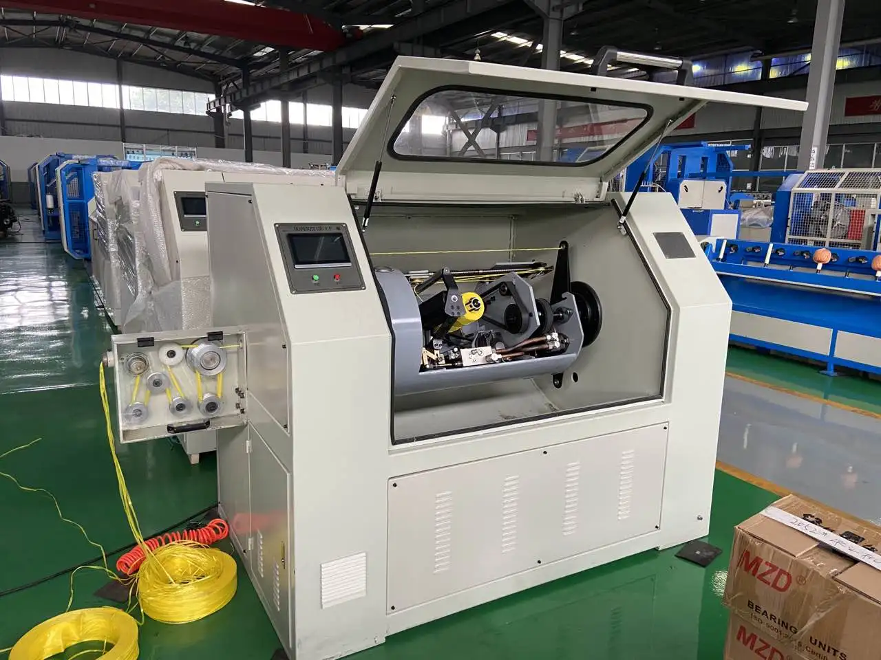 Auto 2 in 1 Twisting Machine Yarn Bobbin Winder Plastic Twisted Rope Making Machine/cotton Spool Winder