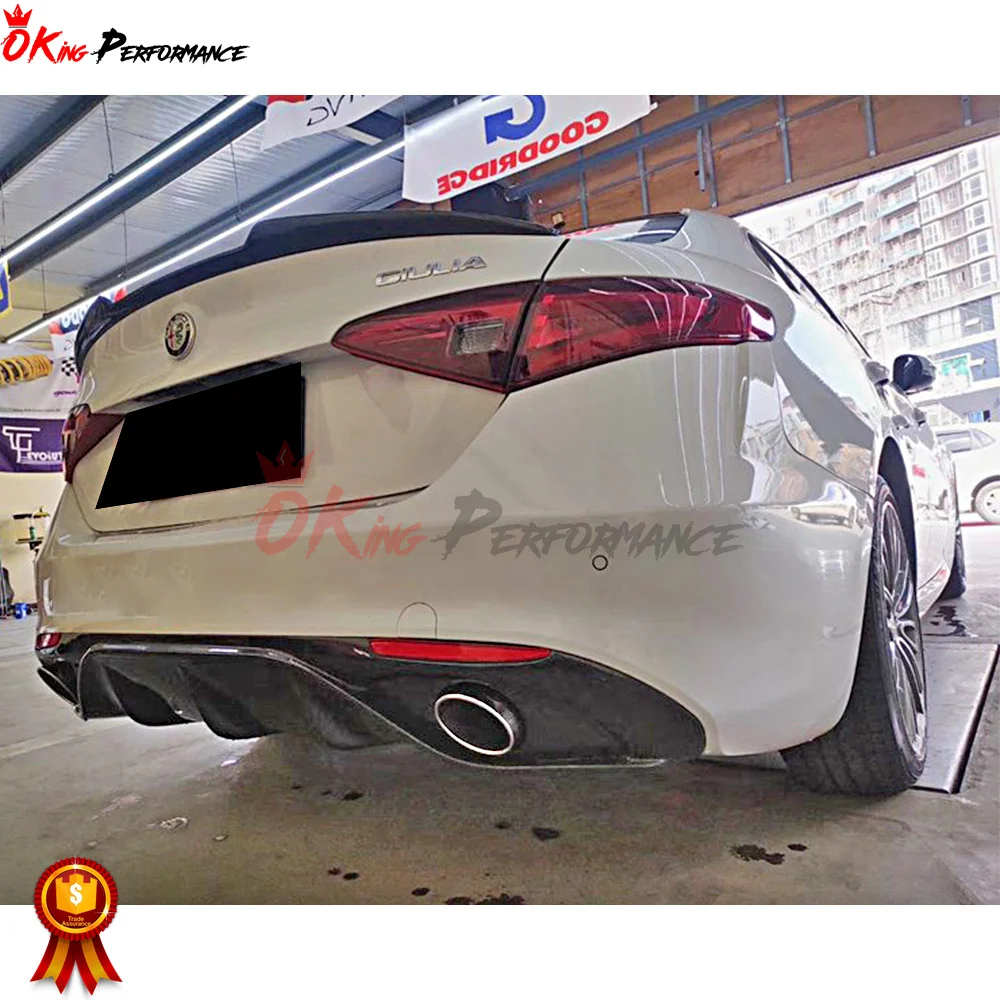 B Style Carbon Fiber Rear Diffuser for Alfa Romeo Giulia| Alibaba.com